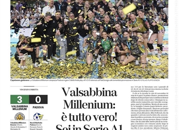 Promozione in serie A1 - Articolo del Bresciaoggi 