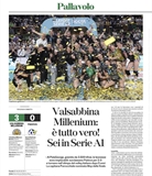 Promozione in serie A1 - Articolo del Bresciaoggi 