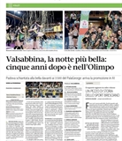 Volley campionato serie A - Giornale di Brescia 