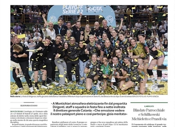 Pallavolo femminile fine campionato Banca Valsabbina Millenium Brescia.