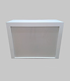 Bancone G, a ponte con frontale laccato o personalizzabile