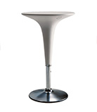 Tavoli regolabili in altezza Bombo Table colore bianco