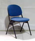 Sedia Torsion tessuto colore blu