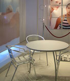 Tavolo Tretondo legno laccato colori vari